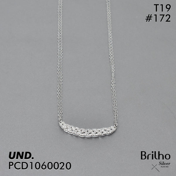 T19N172 CADENA ENTRELAZADOS RODIO