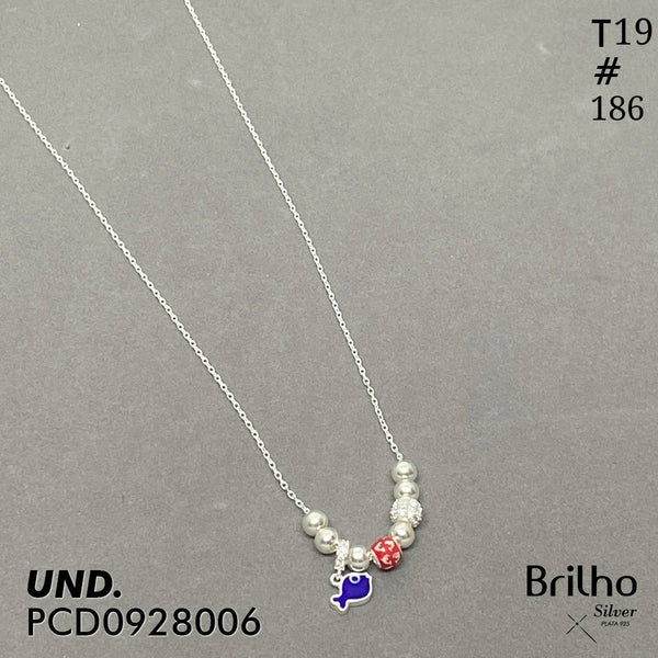 T19N186 CADENA BALêN DIJE PEZ