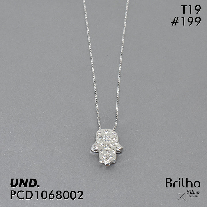 T19N199 CADENA MANO HAMSA RODIO