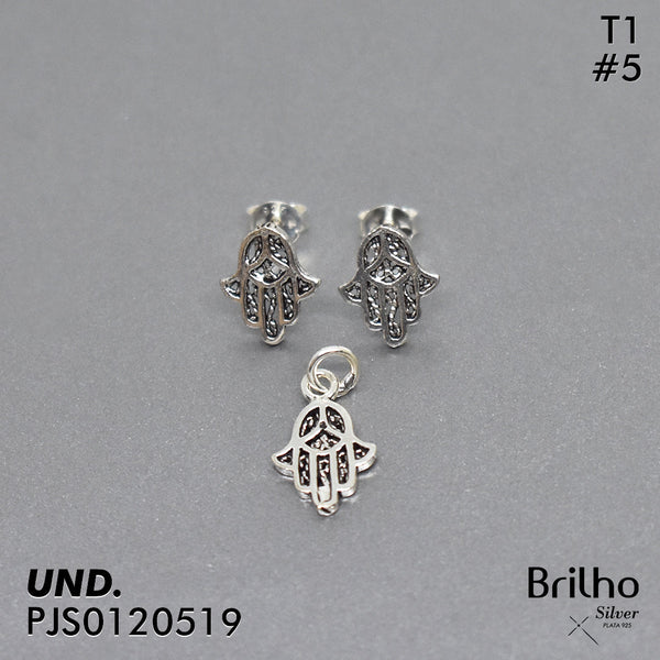 T1N005 JUEGO MANO HAMSA ENVEJECIDA