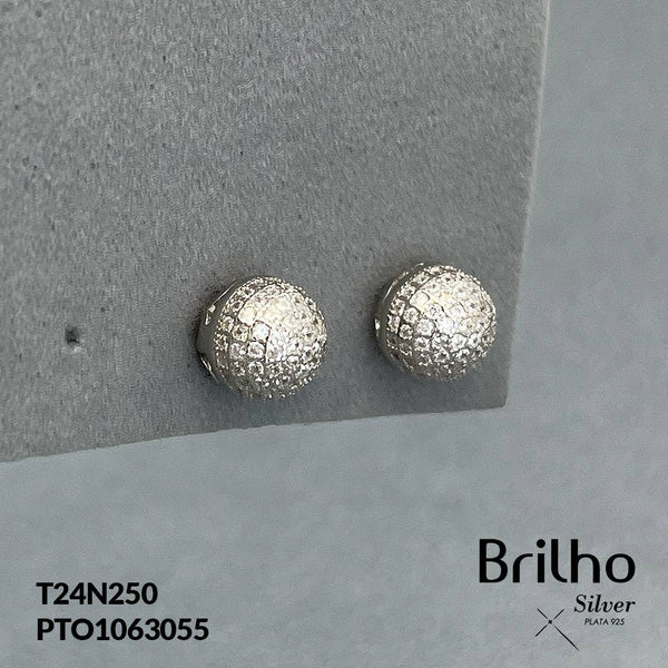 T24N250 TOPO REDONDO CON MICROCIRCONES RODIO