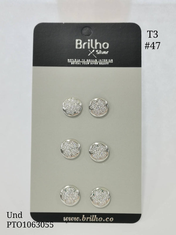 T3N047 TOPO CêRCULO RODIO X3