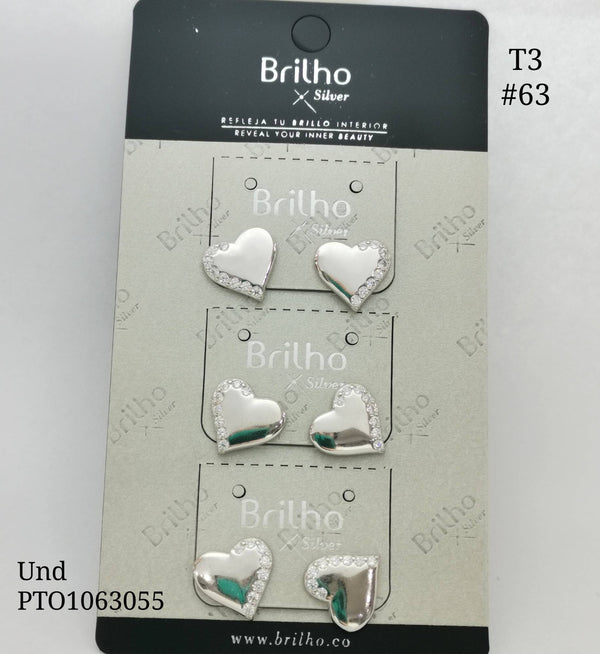 T3N063 TOPO CORAZîN RODIO X3