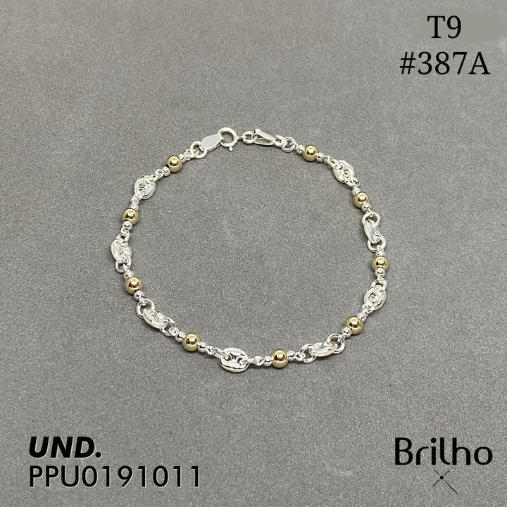 T9N387A PULSERA GUCCI ORO PLATA