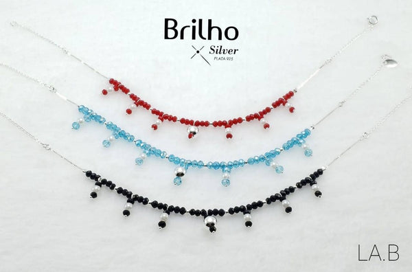 T7N038 TOBILLERA PERLAS Y MURANO