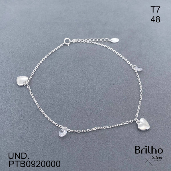 T7N048 TOBILLERA CORAZONES