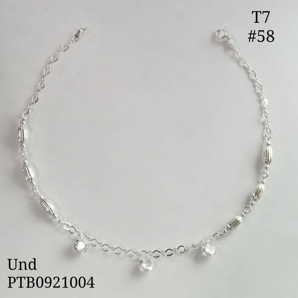 T7N058 TOBILLERA BALINES ARROZ Y PIEDRA