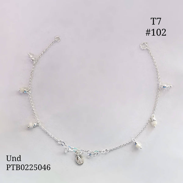 T7N102 TOBILLERA DIJE MILAGROSA Y DONAS