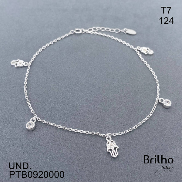 T7N124 TOBILLERA MANO HAMSA