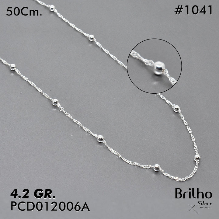 PCD1041 CADENA DELGADA  Y ESPECIAL 50CM