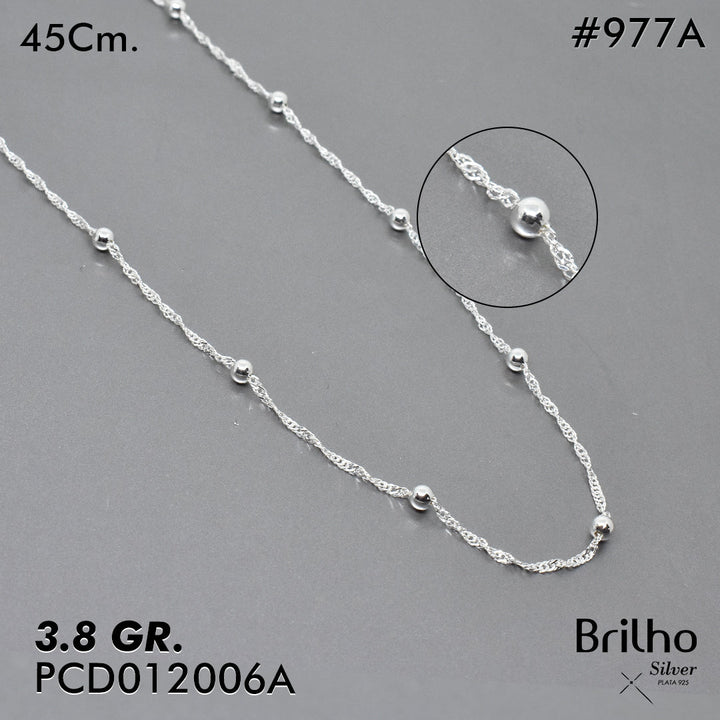 PCD0977A CADENA DELGADA Y ESPECIAL 45CM