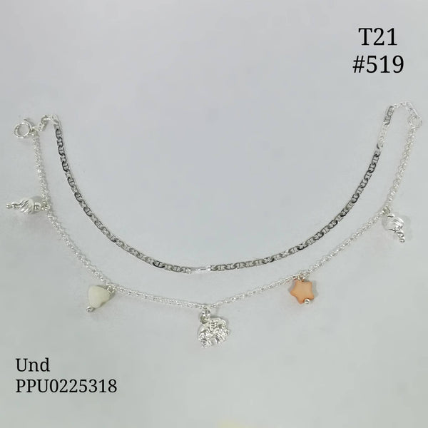 T21N519 PULSERA ESTRELLA, CORAZîN Y DIJE ELEFANTE