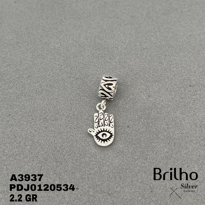 CDJ0014 DIJE MANO HAMSA ENVEJECIDA