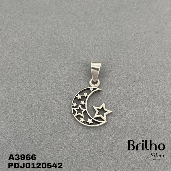 CDJ0120 DIJE LUNA CON ESTRELLAS