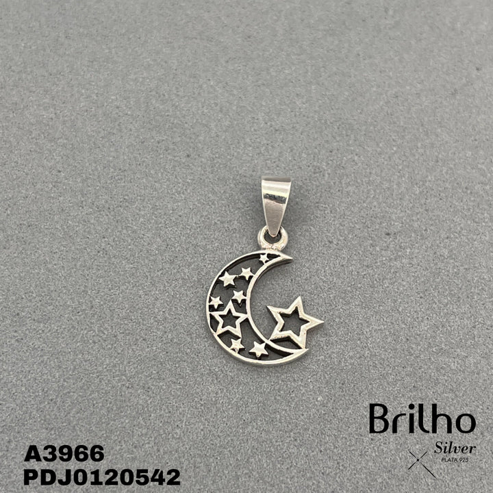 CDJ0120 DIJE LUNA CON ESTRELLAS