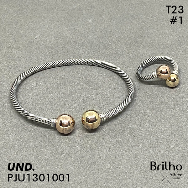 T23N001 ARO TU Y YO CON ANILLO ENVEJECIDO