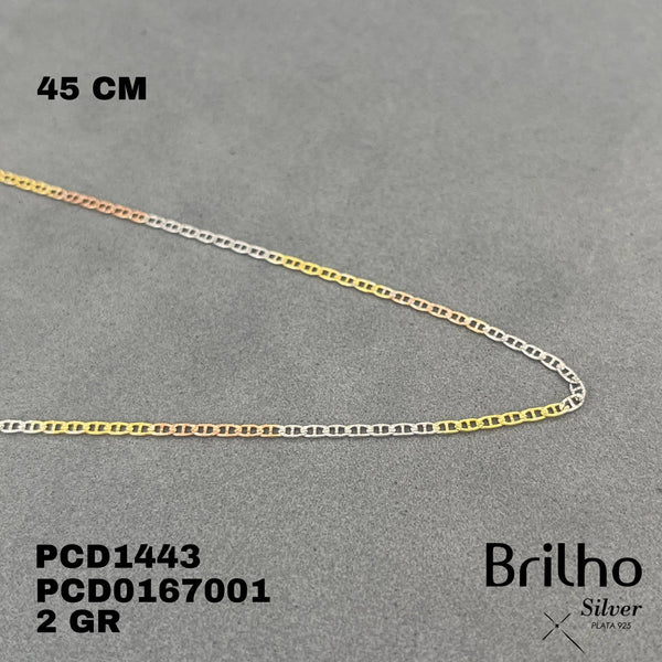 PCD1443 CADENA TRES OROS 45CM