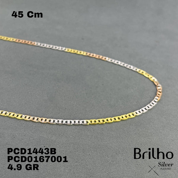 PCD1443B CADENA TRES OROS 45CM