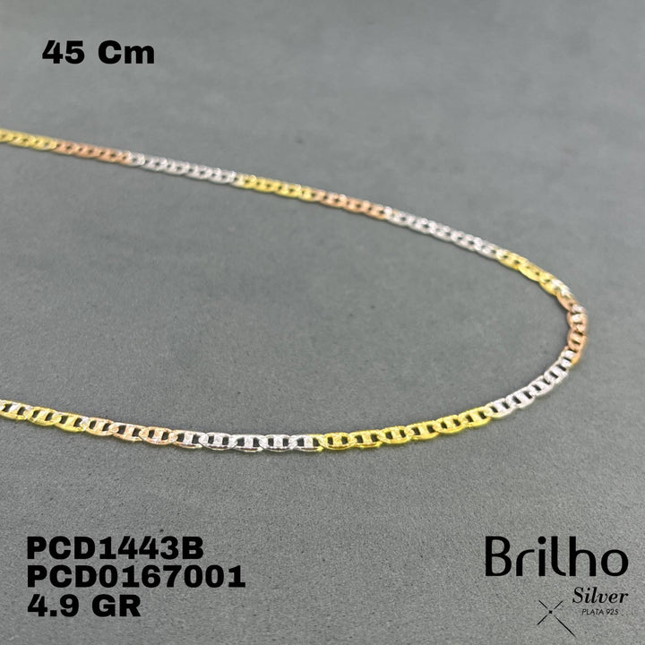 PCD1443B CADENA TRES OROS 45CM