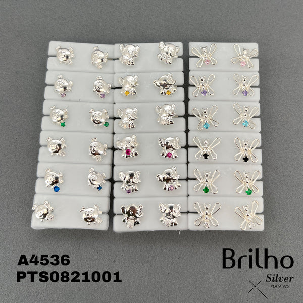 T27N423 TOPO SEGURIDAD FIGURAS VARIAS CON CIRCON DE COLOR X 18