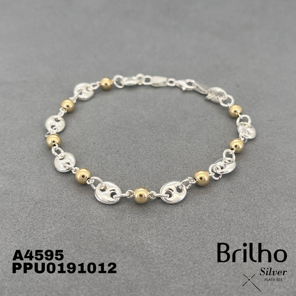 T9N387 PULSERA GUCCI ORO PLATA