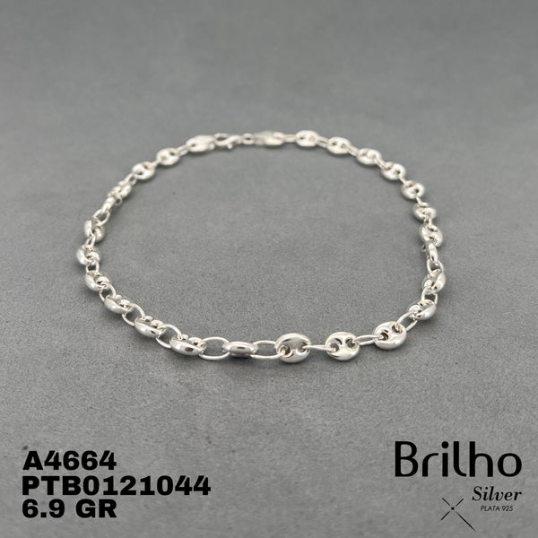 T7N078 TOBILLERA GUCCI SOLO PLATA