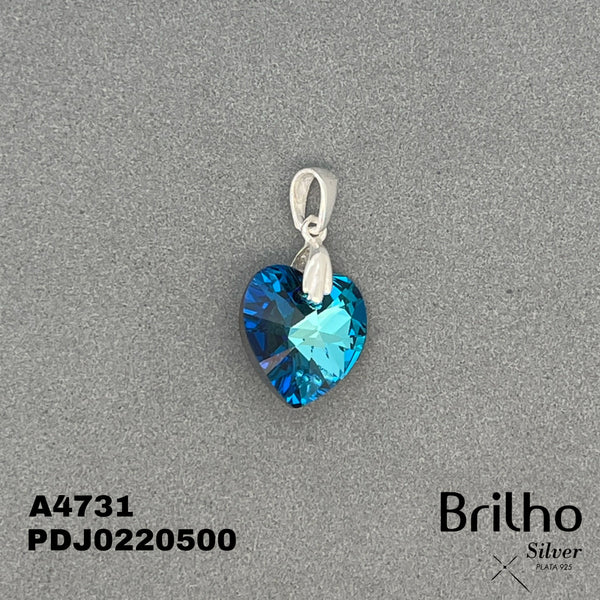 CDJ0496 DIJE CORAZîN AZUL SWAROVSKI