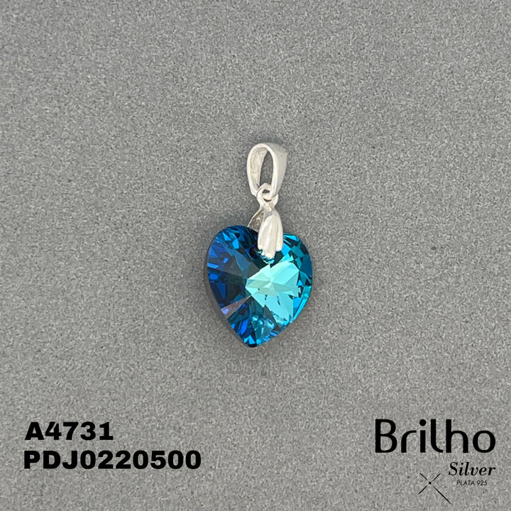 CDJ0496 DIJE CORAZîN AZUL SWAROVSKI