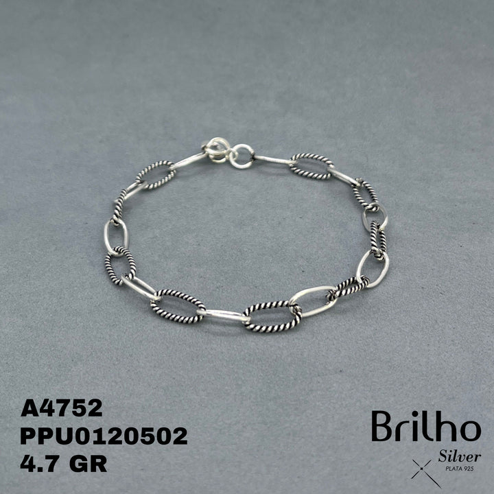 A4752 PULSERA CIRCULO OVALADOS