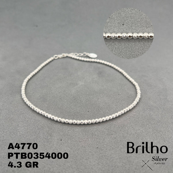 T7N90 TOBILLERA BALINES MINI DIAMANTADOS