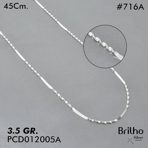 PCD0716A CADENA DELGADA  45CM