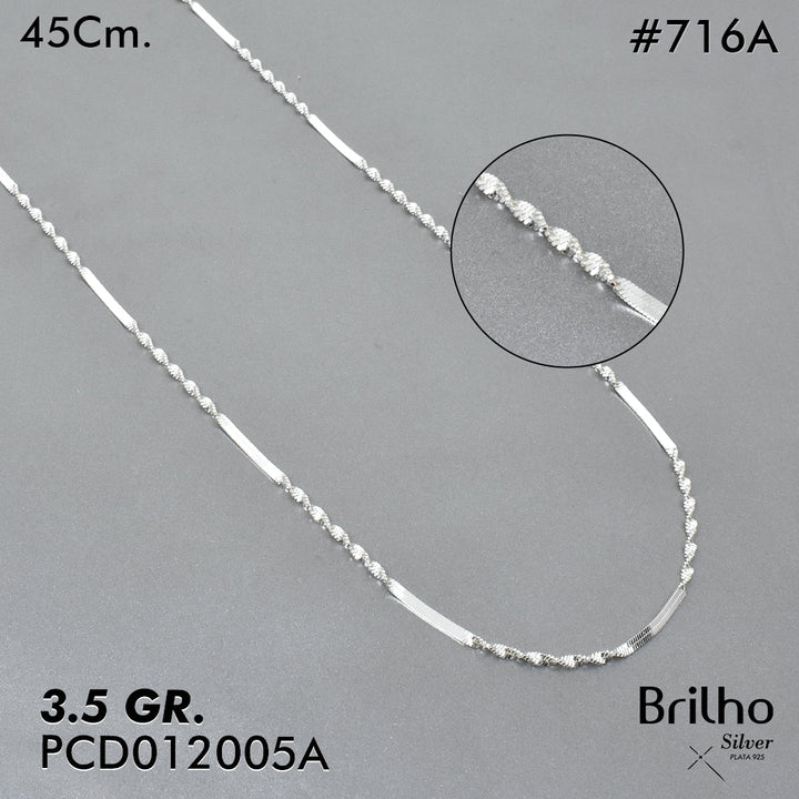 PCD0716A CADENA DELGADA  45CM