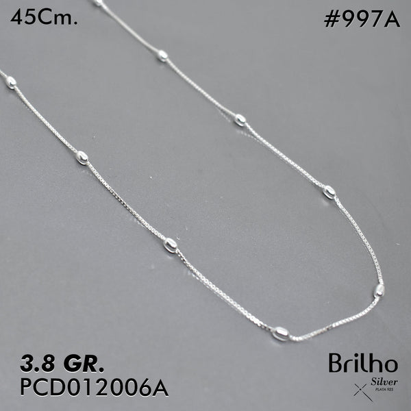 PCD0997A CADENA DELGADA Y ESPECIAL  45CM