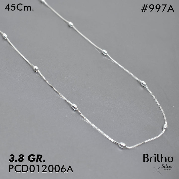PCD0997A CADENA DELGADA Y ESPECIAL  45CM