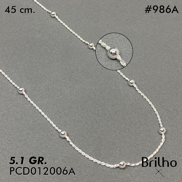 PCD0986A CADENA DELGADA Y ESPECIAL 45CM
