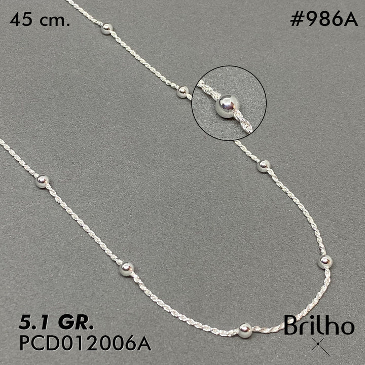 PCD0986A CADENA DELGADA Y ESPECIAL 45CM
