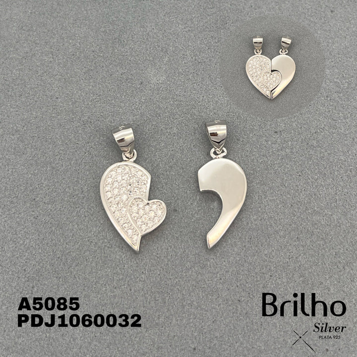 CDJ0508 DIJE CORAZîN PARTIDO MICROCIRCONES RODIO