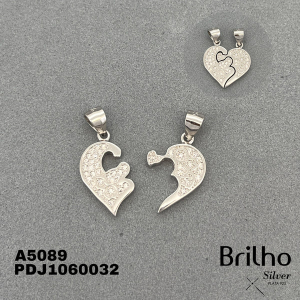 CDJ0373 DIJE CORAZîN PARTIDO MICROCIRCONES RODIO