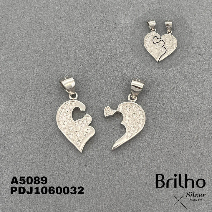 CDJ0373 DIJE CORAZîN PARTIDO MICROCIRCONES RODIO