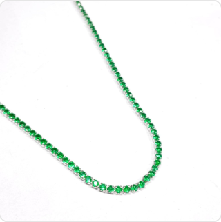 T19N316 CADENA TIPO TENNIS VERDE