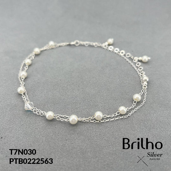 T7N030 TOBILLERA PERLAS
