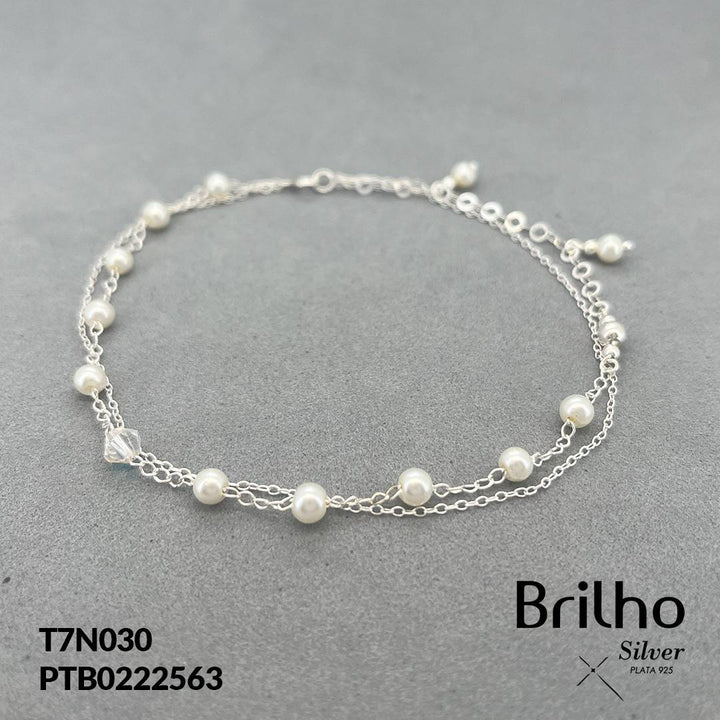 T7N030 TOBILLERA PERLAS