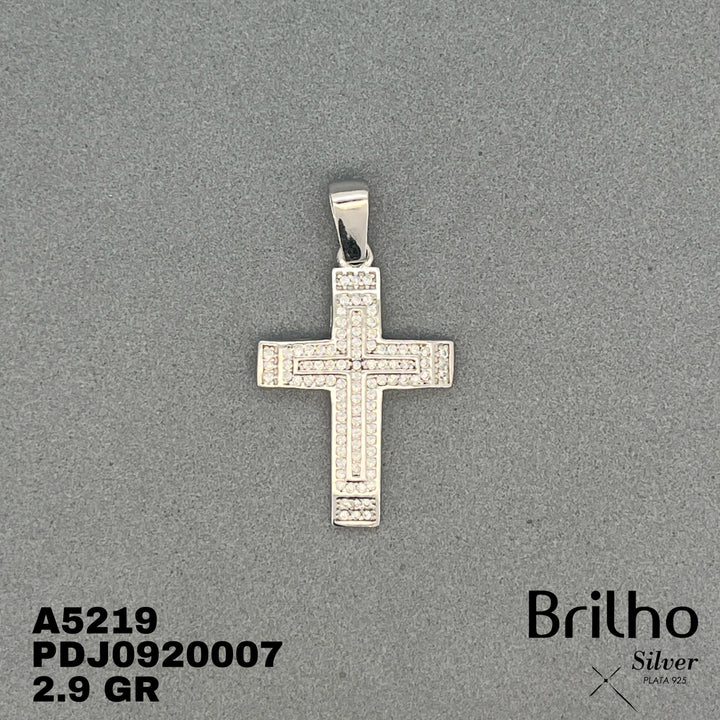 CDJ0461 DIJE CRUZ MICROCIRCON RODIO