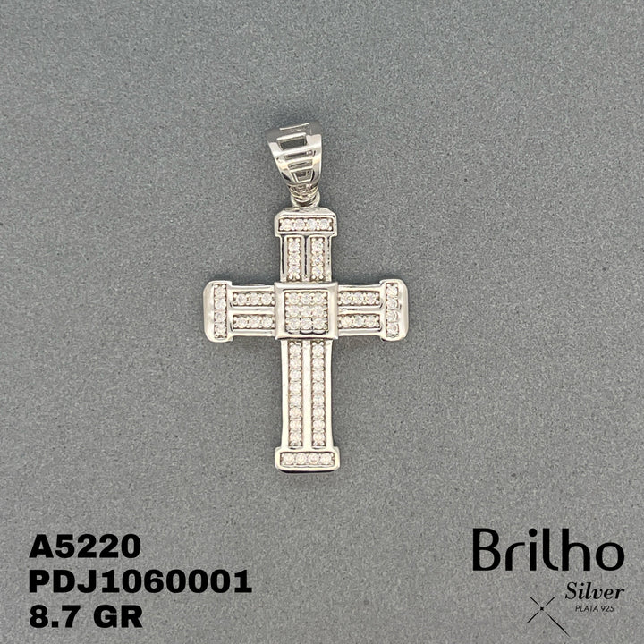 CDJ0376 DIJE CRUZ MICROCIRCON RODIO