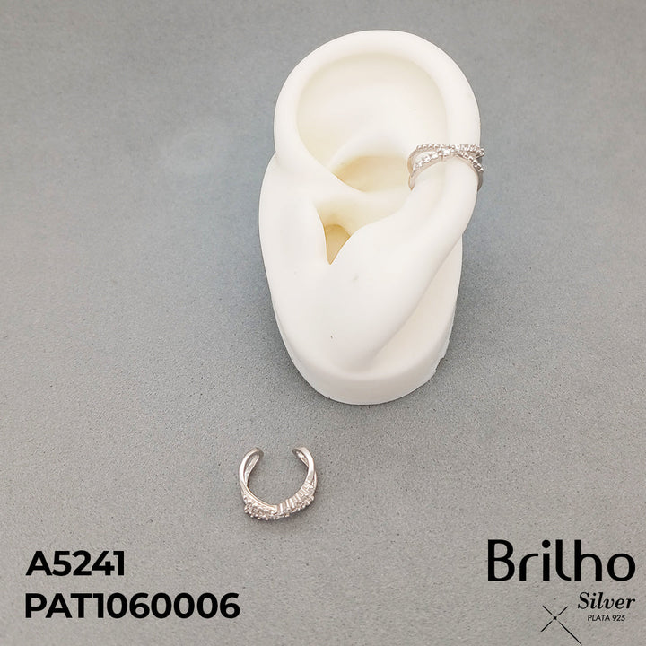 EAR78 EARCUFF MICROCIRCONES RODIO