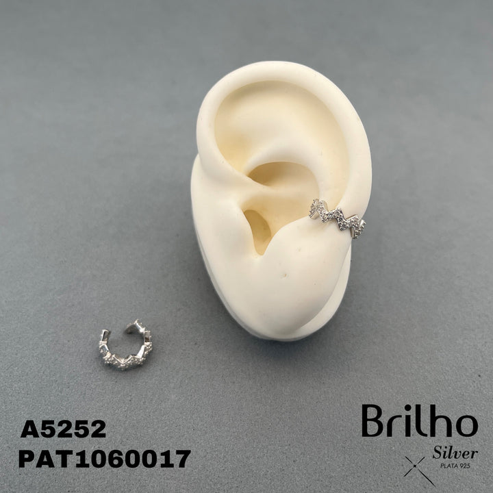 EAR89 EARCUFF MICROCIRCONES RODIO