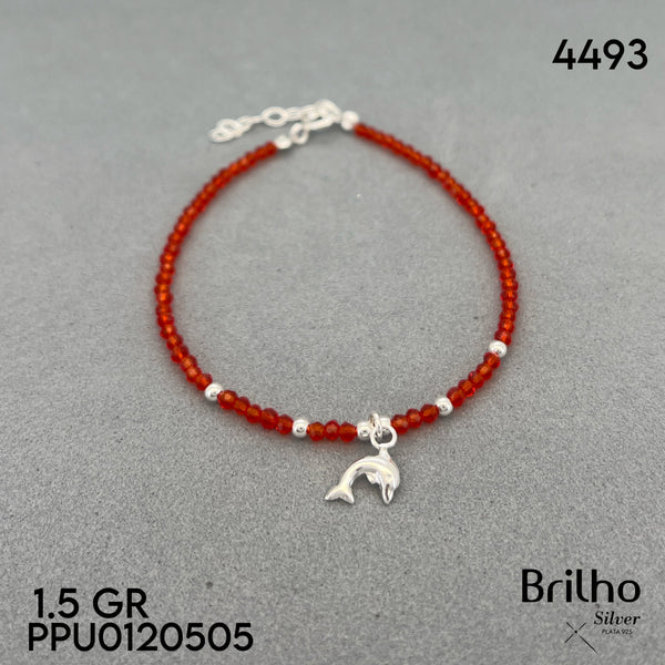 T29N033 PULSERA NARANJA DIJE DELFêN