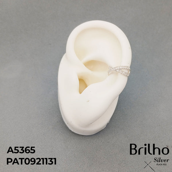 EAR102 EARCUFF EN CRUZ MICROCIRCONES