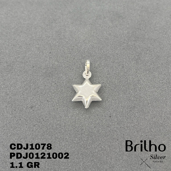 CDJ1078 DIJE ESTRELLA SEIS PUNTAS NACIONAL