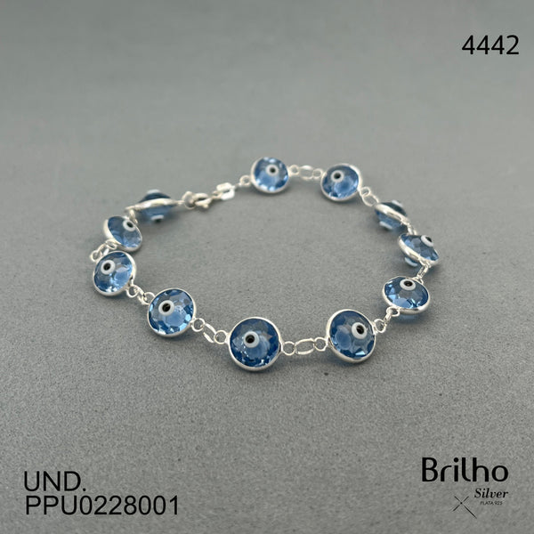 2812 PULSERA AZUL CLARO OJO TURCO SWAROVSKI
